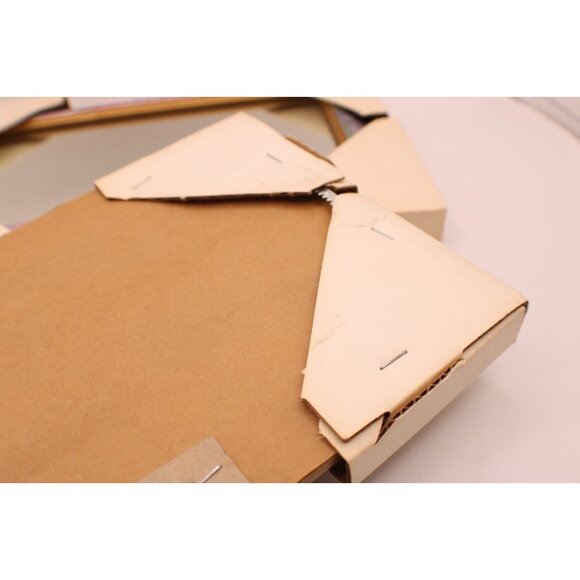 2 Floral Gold Framed Mirrors Wall Hanging Rectangular Decor Pastels NEW 13x8" - Picture 10 of 13